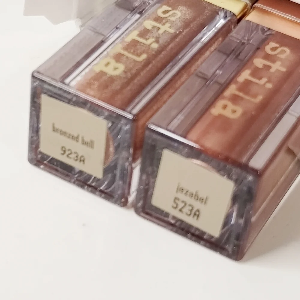 2 Stila‎ RAZZLE-DAZZLE Liquid Eyeshadow Duo BRONZED BELL & JEZEBEL
